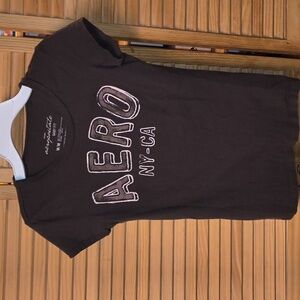 Aeropostale Original Brand Brown Baby Fit Tee-Like New